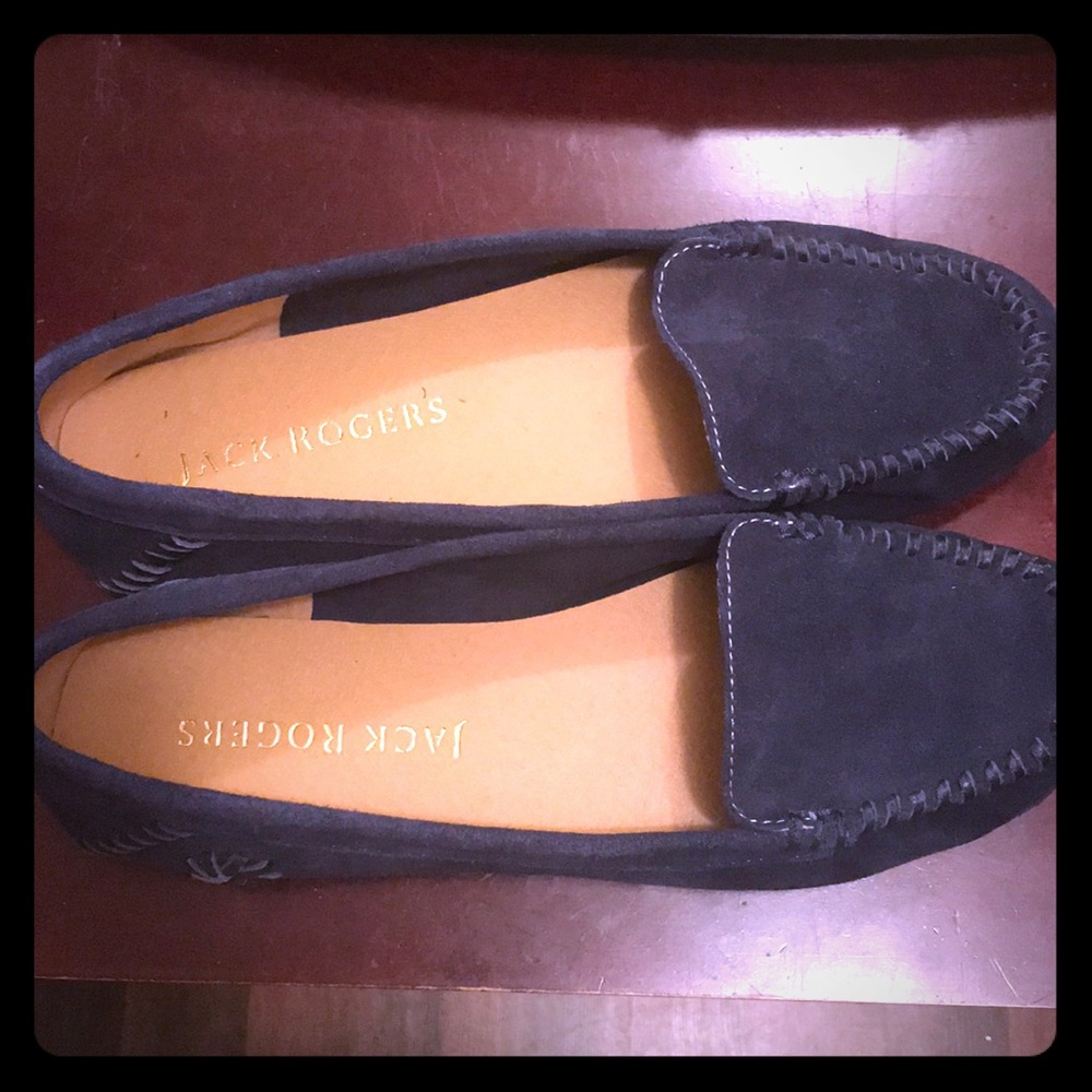Jack Rogers Millie Moccasin in Midnight blue